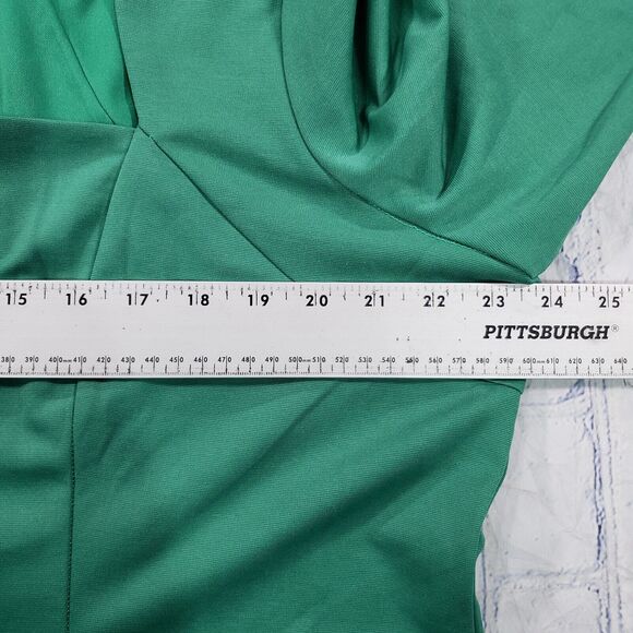 Alexia Admor WOMENS SIZE 2X Square Neck Midi Dress Green Pencil - Picture 8 of 14